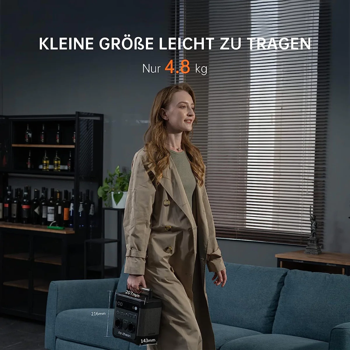 2025 Foxtheon iGo 1200 – Bærbar kraftstation med 1200W LFP-batteri