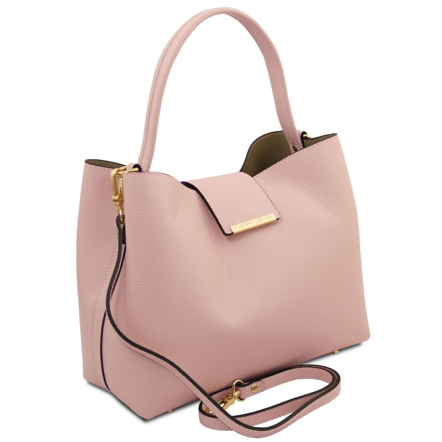 Clio - Pebbled leather bucket bag | TL142356