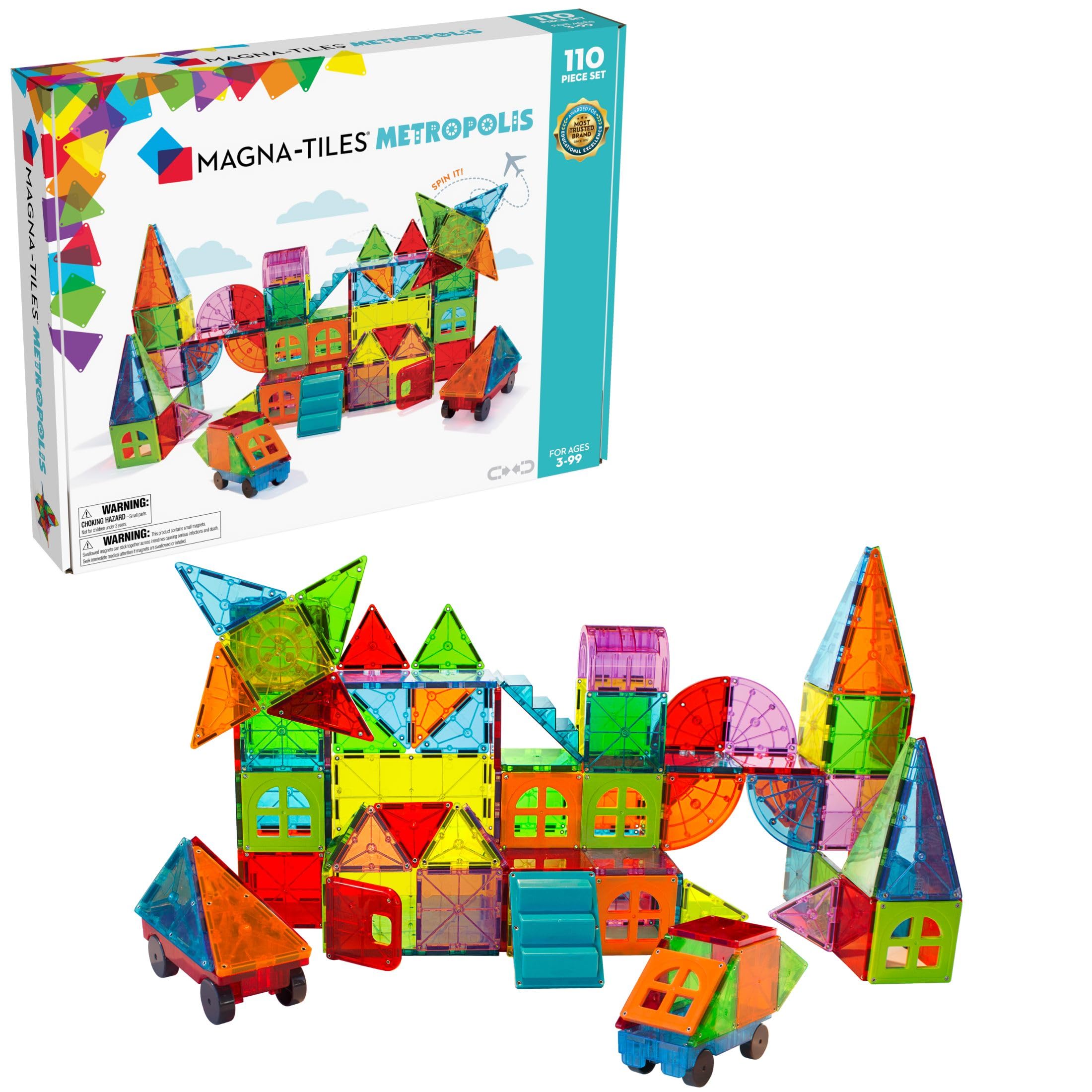 MAGNA TILES Metropolis 110 magnetiske byggebrikker