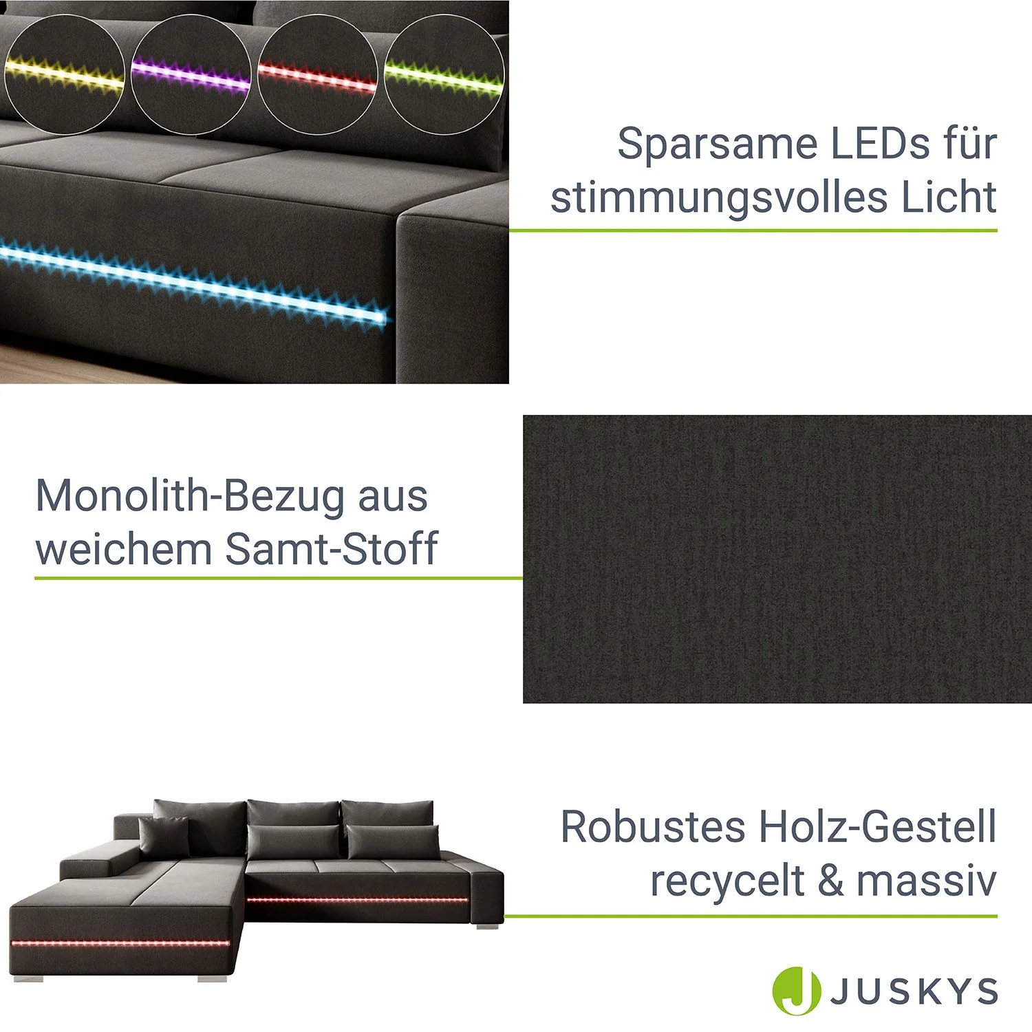 2025 Davos Sofa mit LED