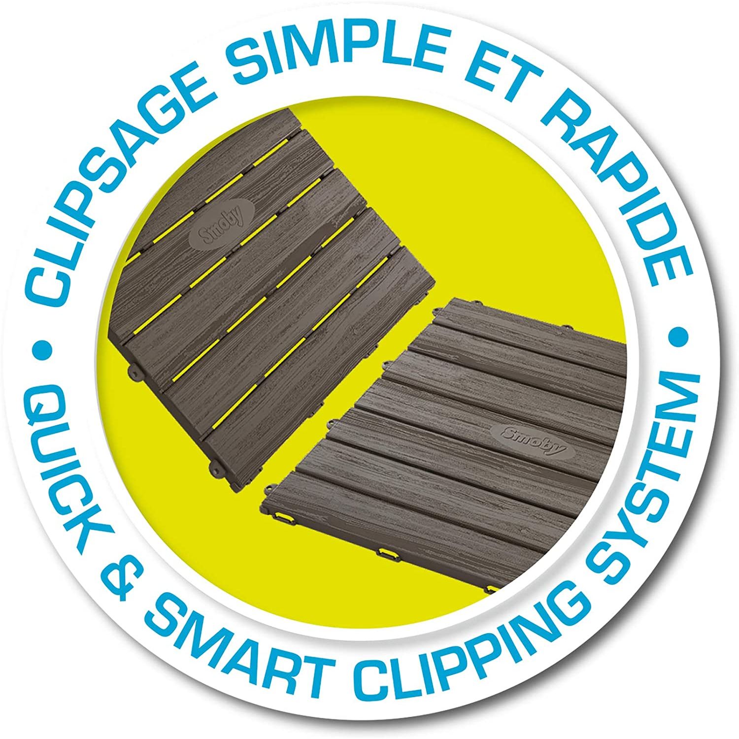 Smoby - Sæt med 6 gulvfliser 45x45 cm / Reference 810907