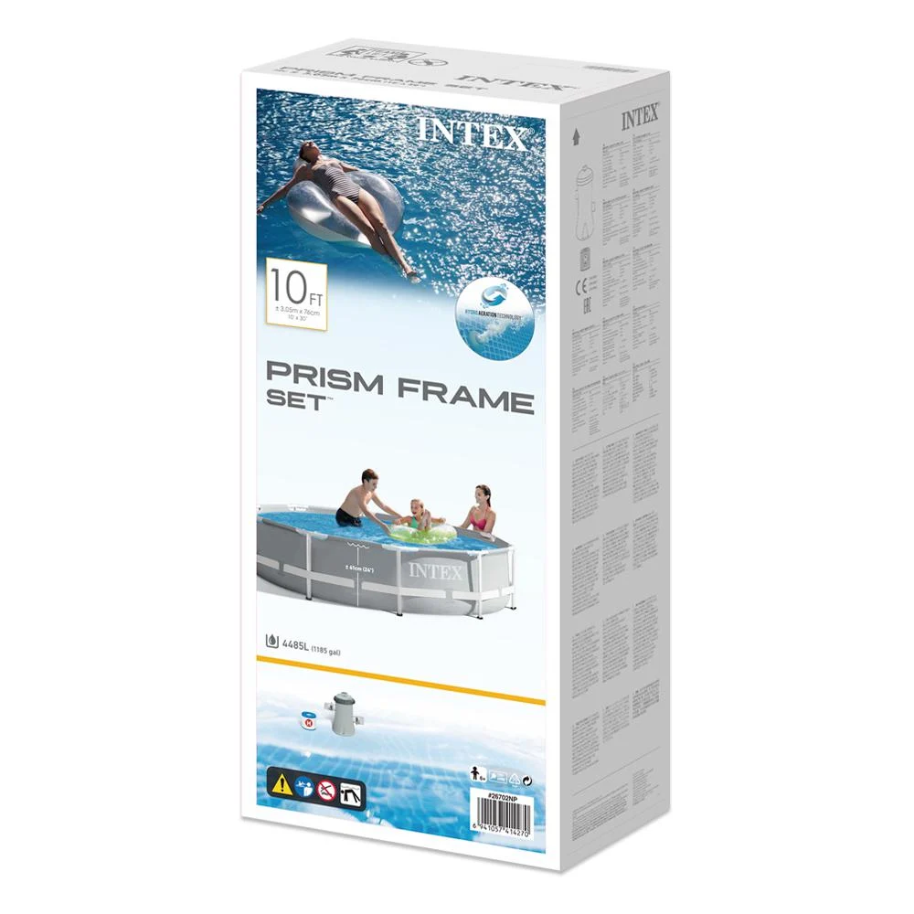 Piscine ronde amovible Intex Prism Frame 305 x 76 cm avec filtre