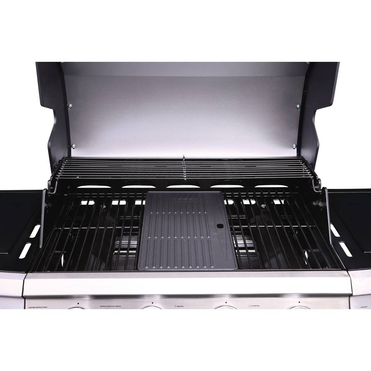 Gasgrill „Bingo 5“ – 5 Brenner (1 Seite) – 15,2 kW + Schutzabdeckung – Schwarz