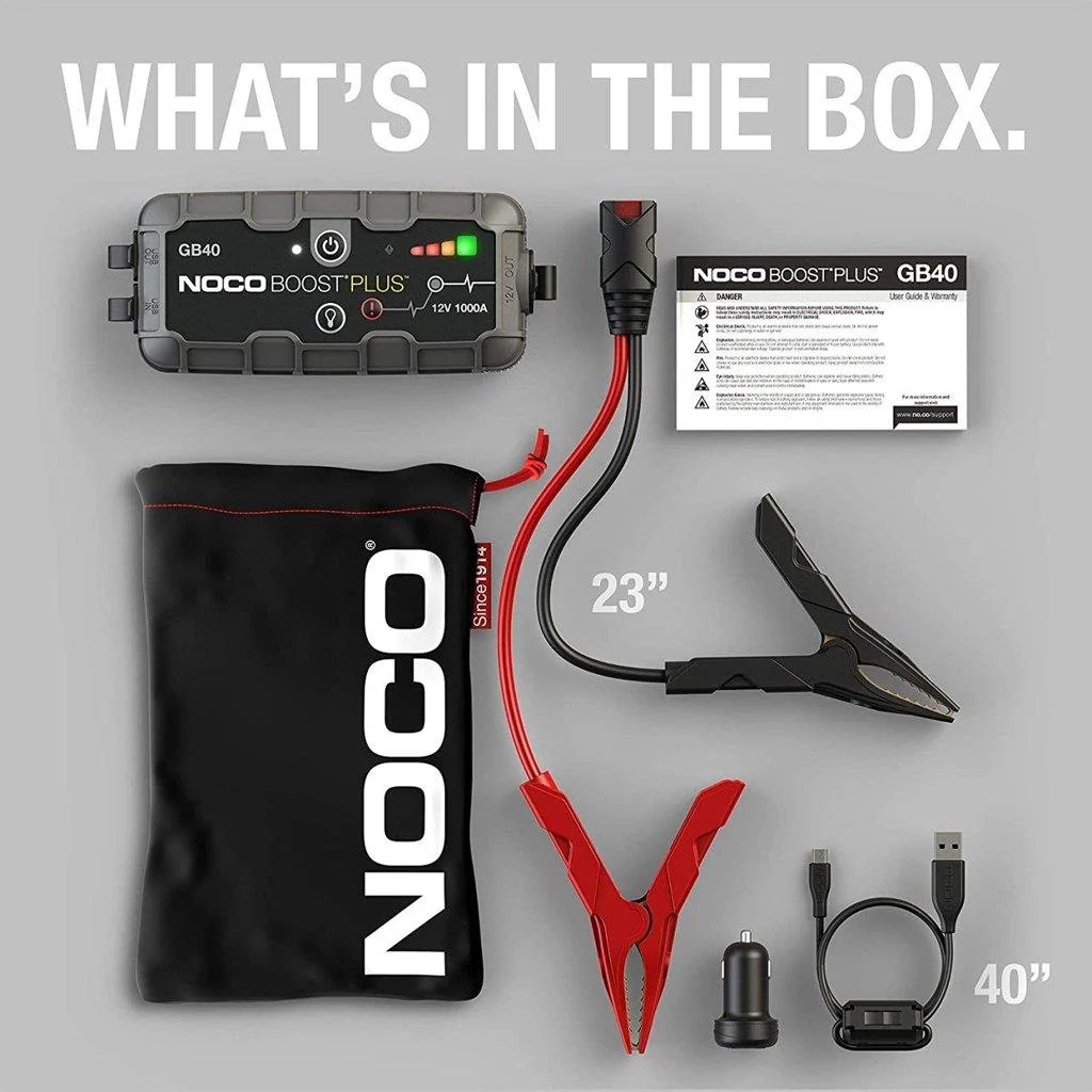 2025 NOCO GB40 BOOST PLUS 1000A UltraSafe litiumbatteri jumpstarter