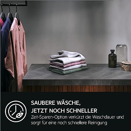 Waschmaschine der AEG ProSteam 7000 Serie (Modelljahr 2025): Erfrischende Dampffunktion. 9 kg Fassungsvermögen. Leiser Betrieb. Automatische Beladungserkennung. 20 % Wasserersparnis. Wäschezuführungsfunktion. Wasserstoppfunktion. Schleuderdrehzahl 14