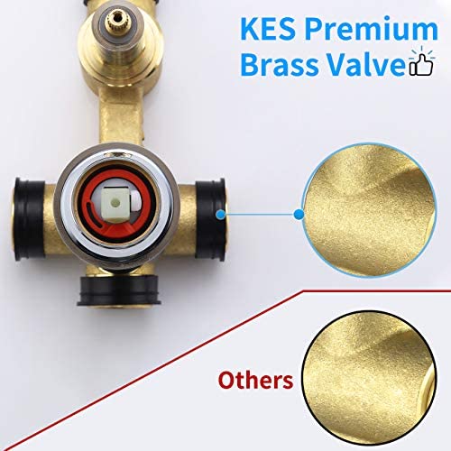 KES Duschsystem mit 12-Zoll-Regenduschkopf