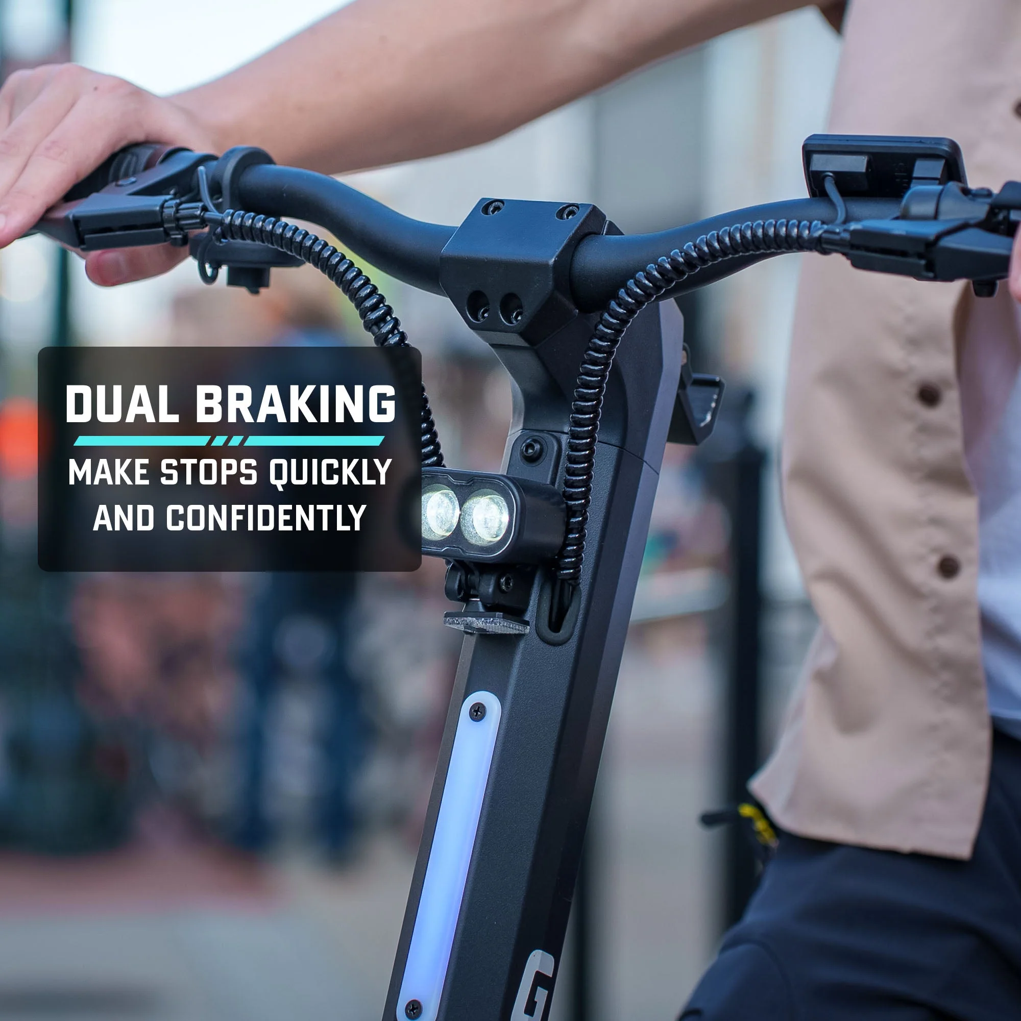 2025 GOTRAX GX1 Dual Motor El-løbehjul – Højtydende terrængående løbehjul til voksne. Maksimal hastighed 64 km/t