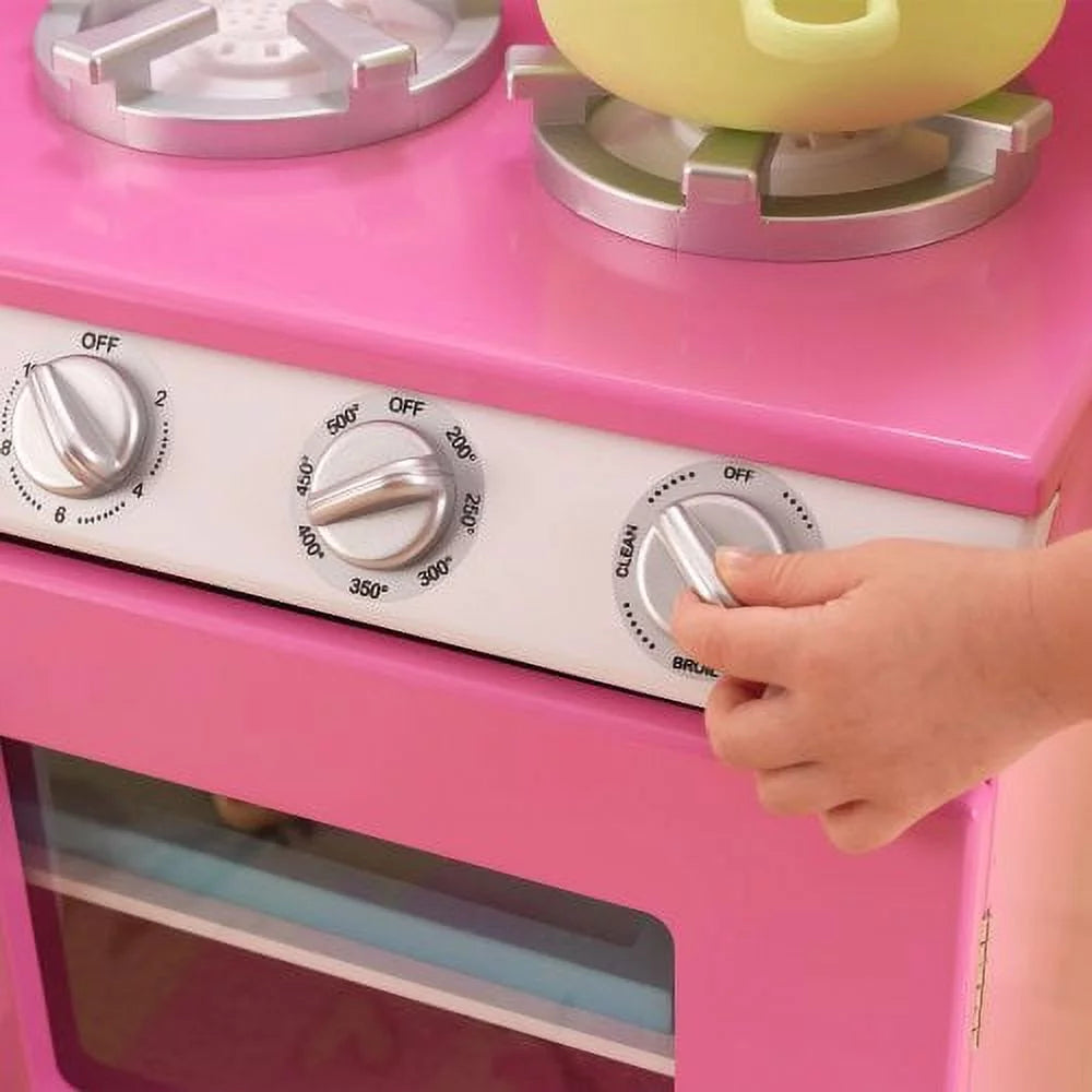 KidKraft Retro-Küche und Kühlschrank in Rosa