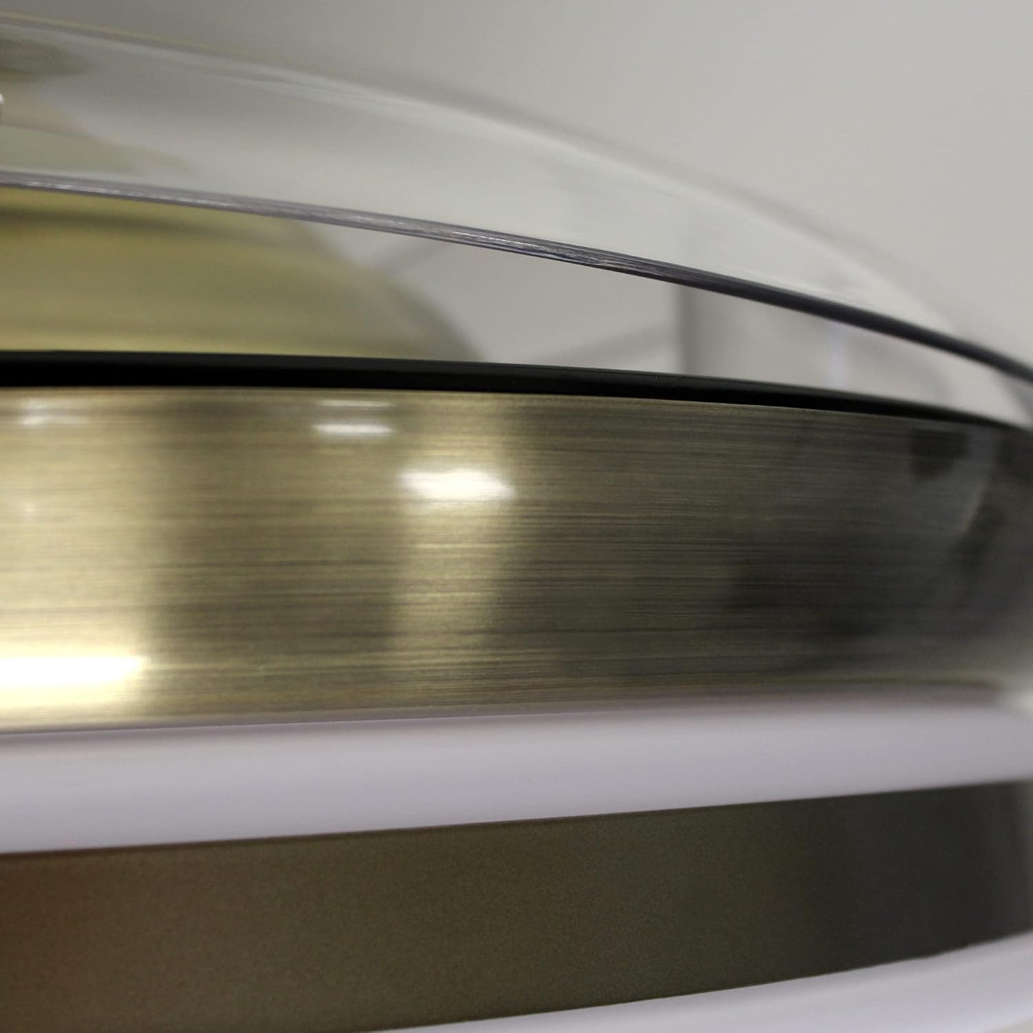 Wonderlamp – Mini ventilateur de plafond LED Pearl avec pales rétractables, moteur CC silencieux, 3 températures de couleur réglables, 46 W, blanc