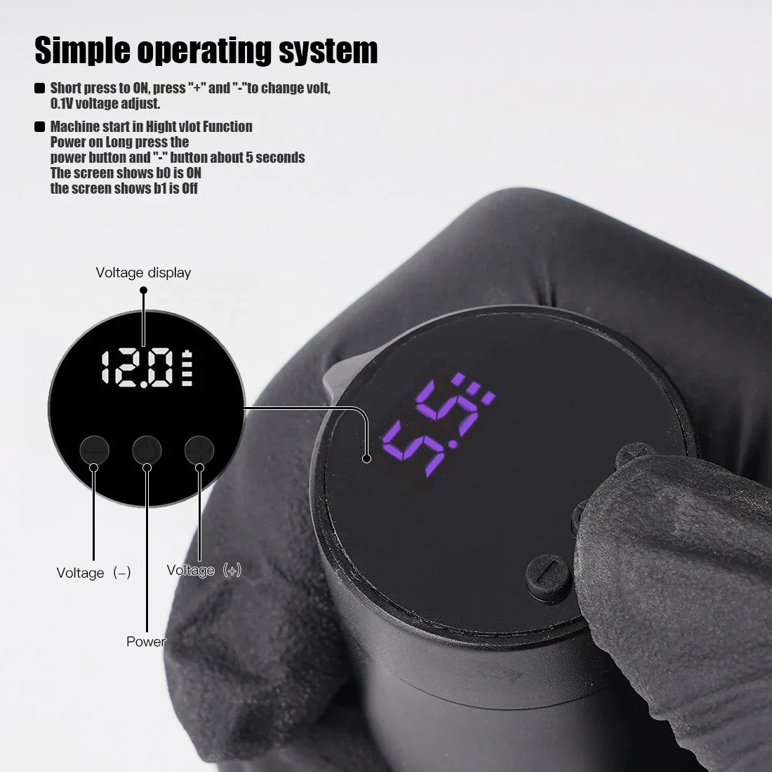 Machine à tatouer rotative Mast Flip de type stylo avec kit de batterie sans fil