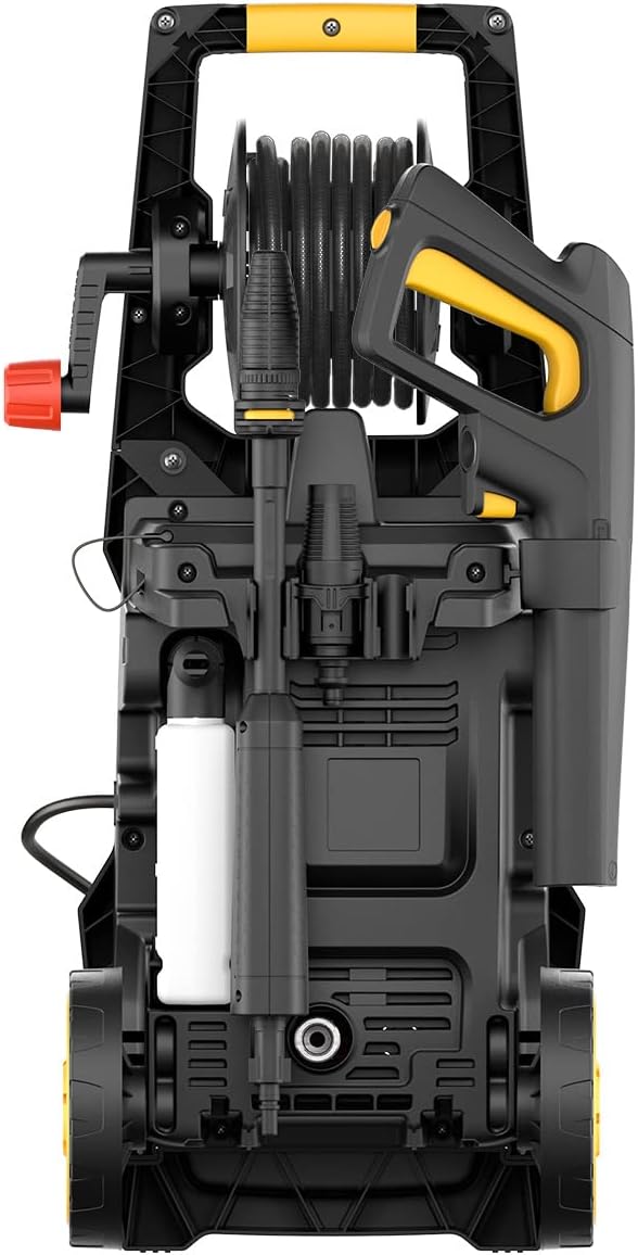 Stanley Hochdruckreiniger SXPW24BX | Hochdruck | für Fahrzeuge und Außenflächen | mit Flächenreiniger und feststehender Bürste | Maximaler Druck 170 bar | Maximale Fördermenge 500 l/h | Verbrauch