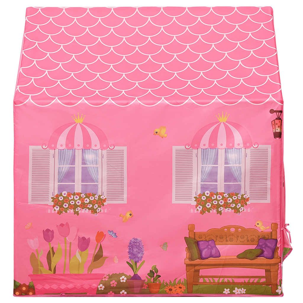 Rosa Kinderspielzelt 69x94x104 cm Vidaxl