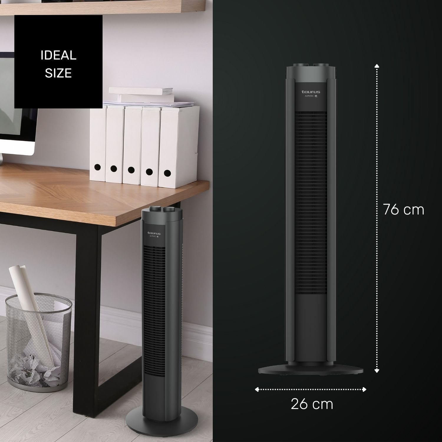 Ventilateur tour Taurus - New Babel 50 W, hauteur 86 cm