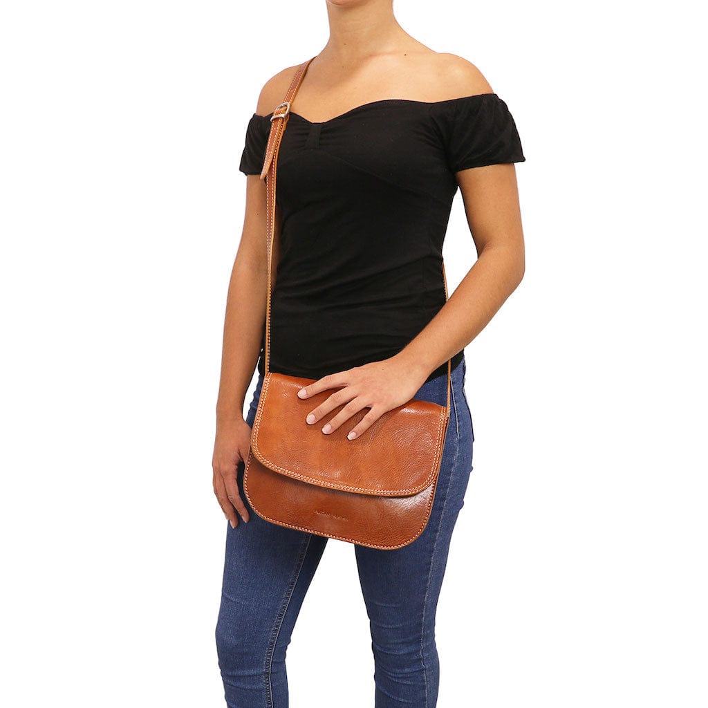 Greta - leather saddle bag | TL141958