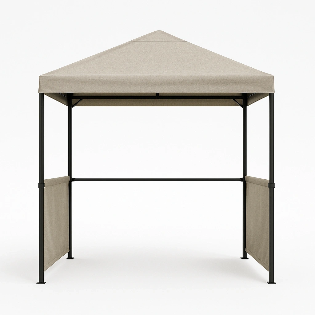 Abri de jardin extérieur avec barbecue, 300 x 180 x 250 cm, beige, structure métallique - iGjowBL548Fh