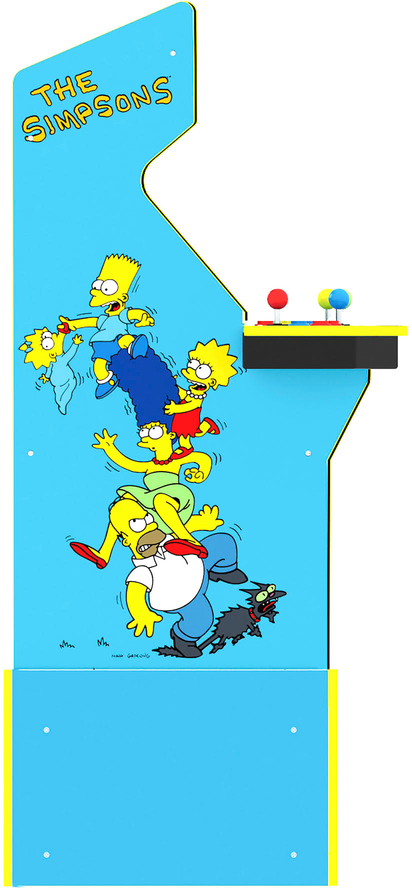 Arcade1Up – Simpsons 30th Anniversary Edition Arcade-Automat mit Hocker und Metallbox – Mehrfarbig