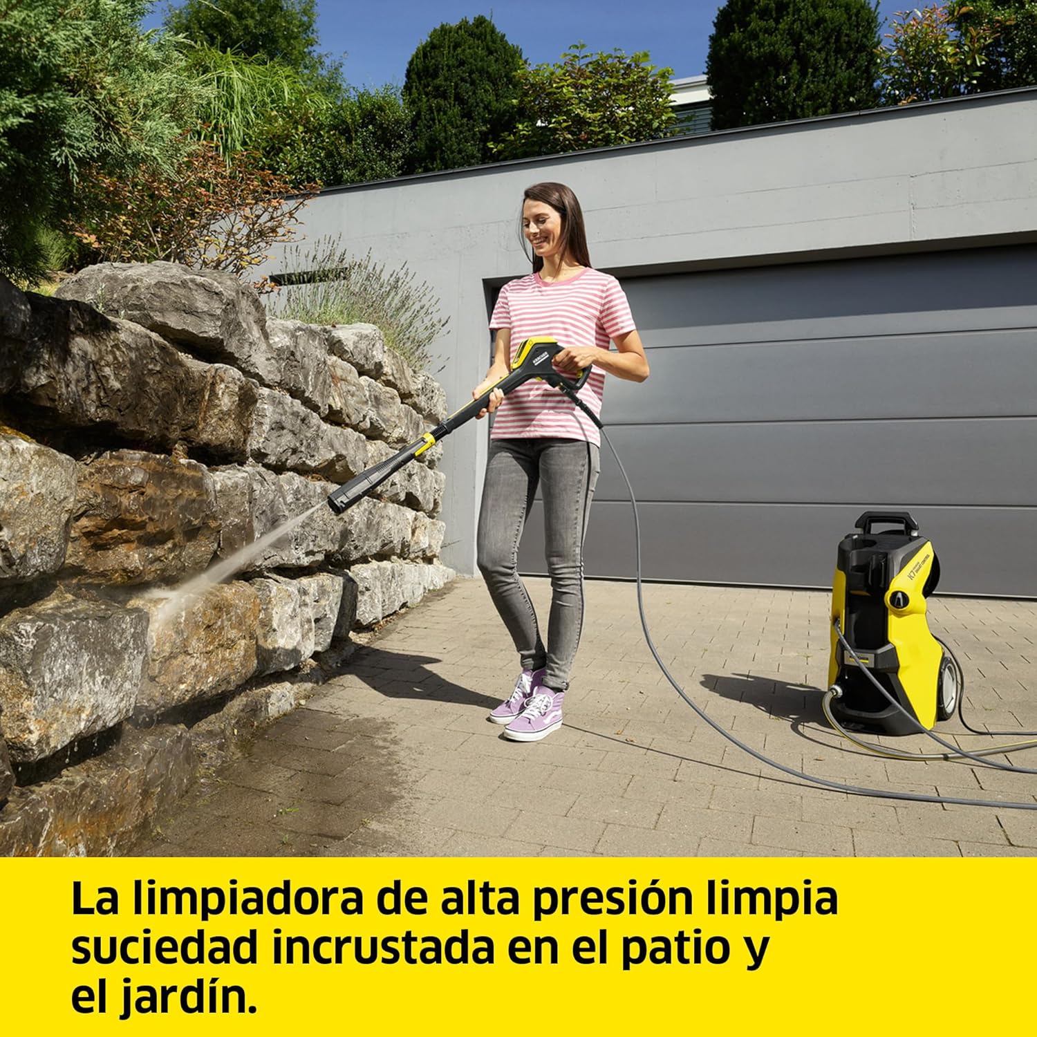 Nettoyeur haute pression Kärcher K 7 Premium Smart Control Flex Home, Pression : 180 bar, Débit : 600 l/h, Rendement : 60 m²/h, Filtre à eau, Poids : 18 kg, Tuyau flexible, Lance multijets