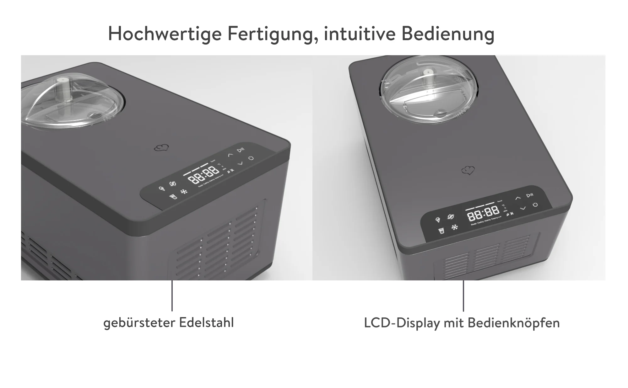 2025 Elisa 2,0 liters køleskab – sort eller sølv