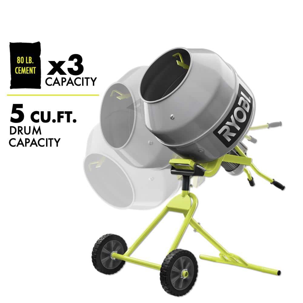 2025 RYOBI Bærbar Betonblander 1,4 m³ RMX001