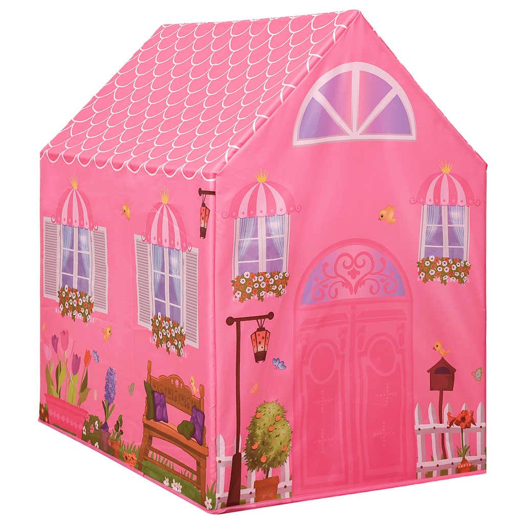 Rosa Kinderspielzelt 69x94x104 cm Vidaxl