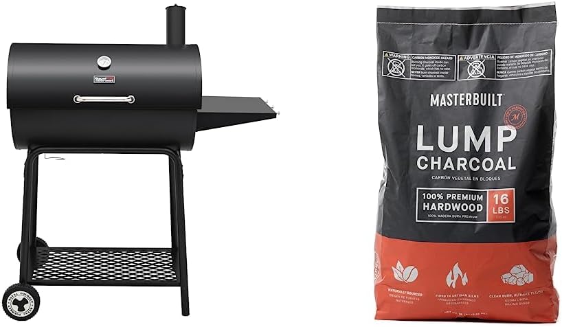 2025 Royal Gourmet CC1830 76 cm kulgrill med sidebord. Udendørs grill med 627 kvadrattomme madlavningsplads til have, terrasse og fester. Sort