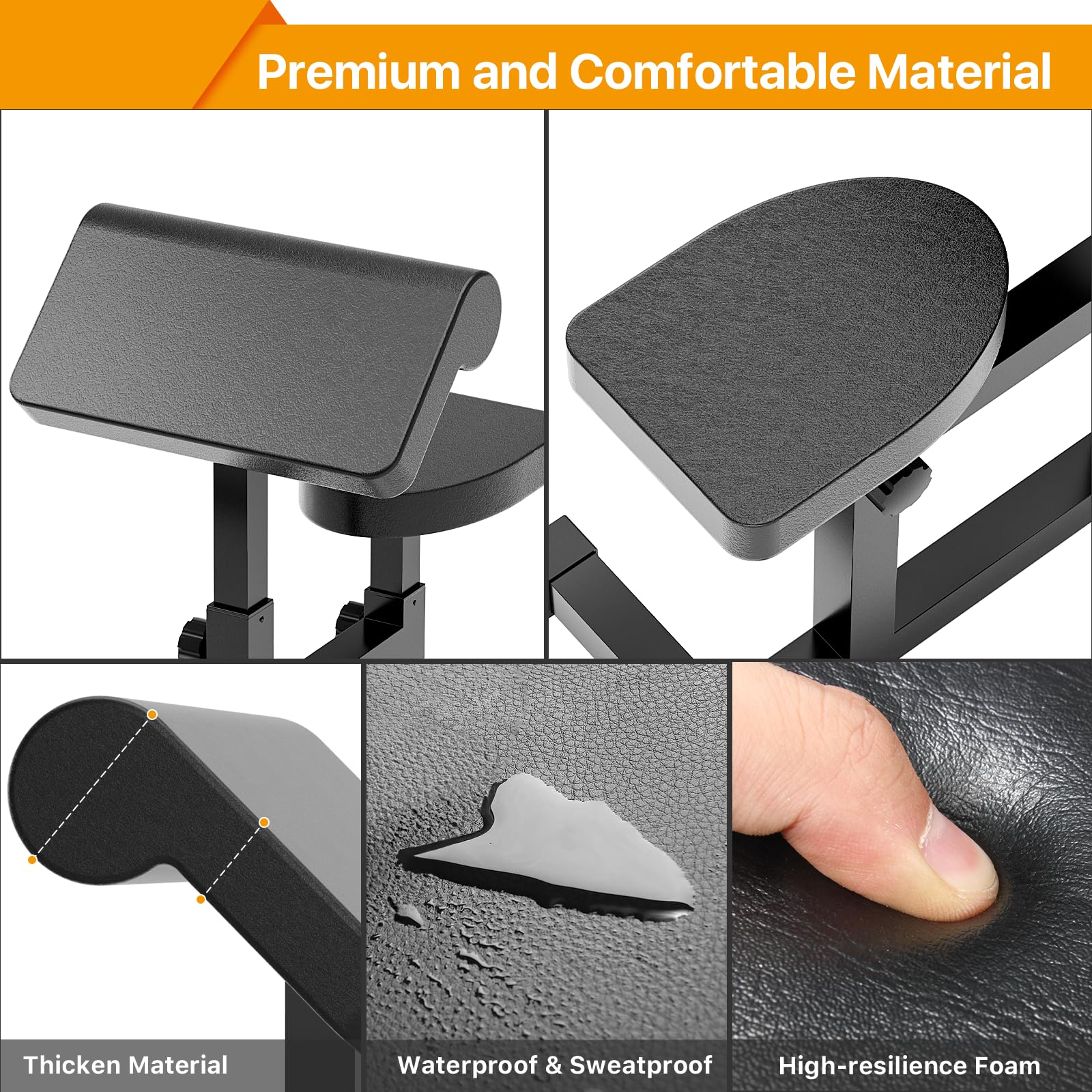 Uboway Verstellbare Preacher-Curl-Bank für Krafttraining