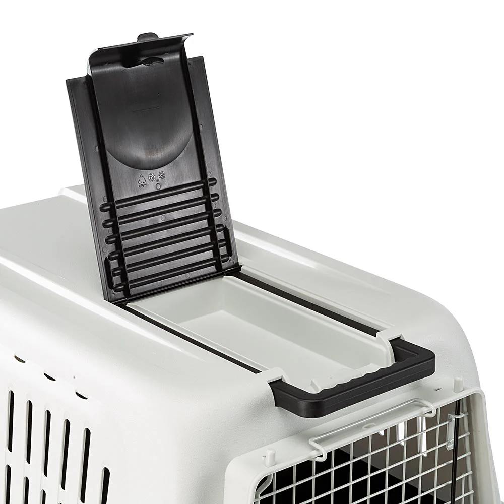 2025 Atlas – Kæledyrstransportør. Sikker, ventileret og IATA-kompatibel. Til bil, tog, båd og fly. Valgfrie hjul og netkit.