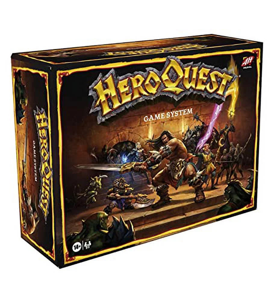 Hasbro Gaming Avalon Hill HeroQuest brætspil, fantasy dungeon eventyrspil til 2-5 spillere, alder 14+