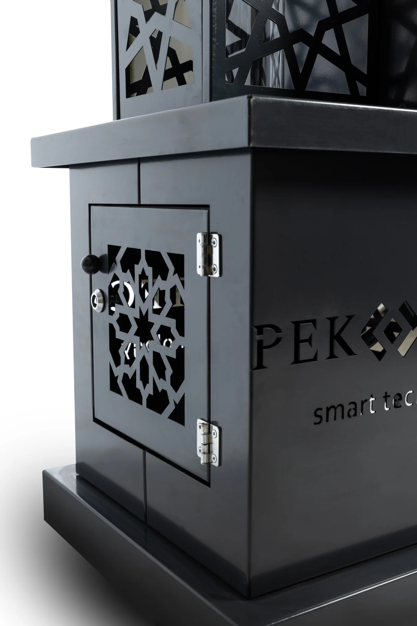 Pektech Peluxe Anthrazit 2025 – Eleganter Pelletofen für Garten, Terrasse und Restaurants