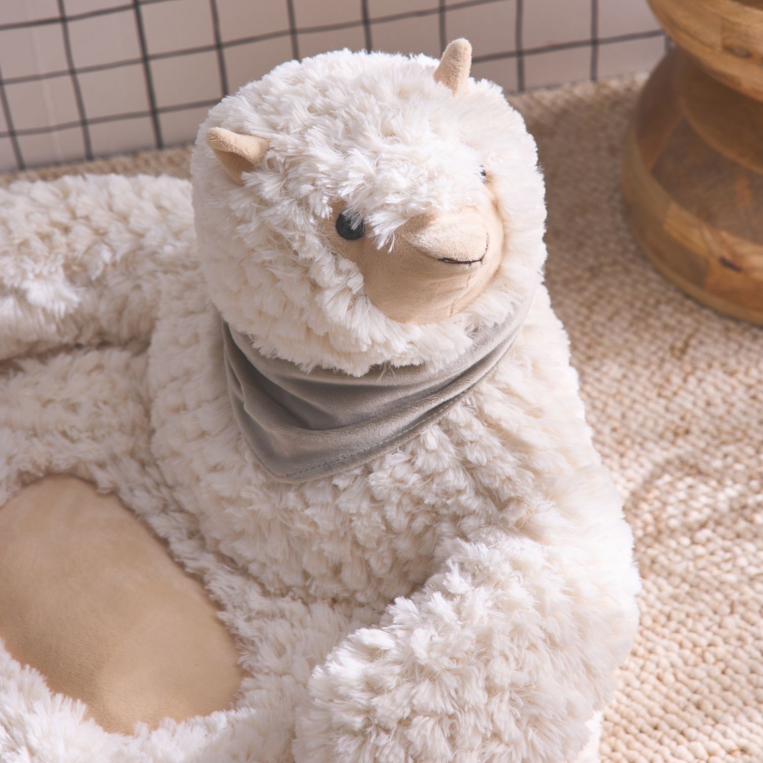 Lama-Kindersessel, Weiß