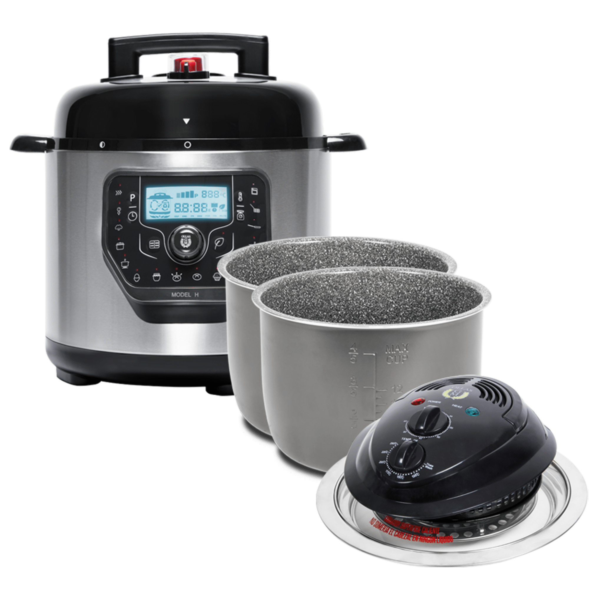 GM Modell H Deluxe Topf + Backofenkopf + 2 Excelsior Töpfe