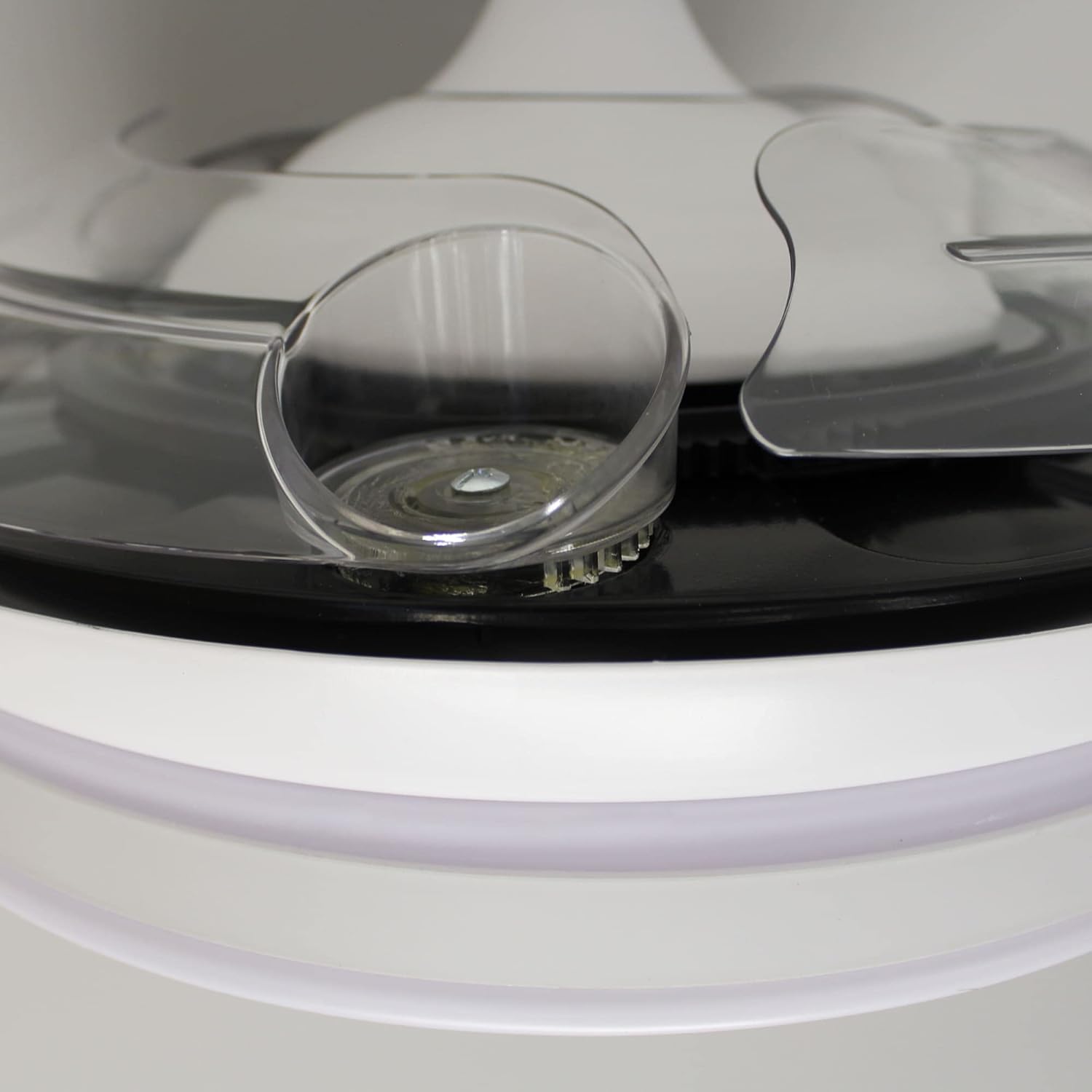 Wonderlamp – Mini ventilateur de plafond LED Pearl avec pales rétractables, moteur CC silencieux, 3 températures de couleur réglables, 46 W, blanc