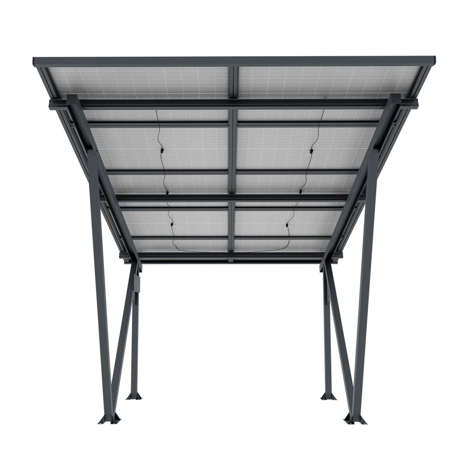 Structure de carport solaire SunLuxe 2025 - 4100 watts