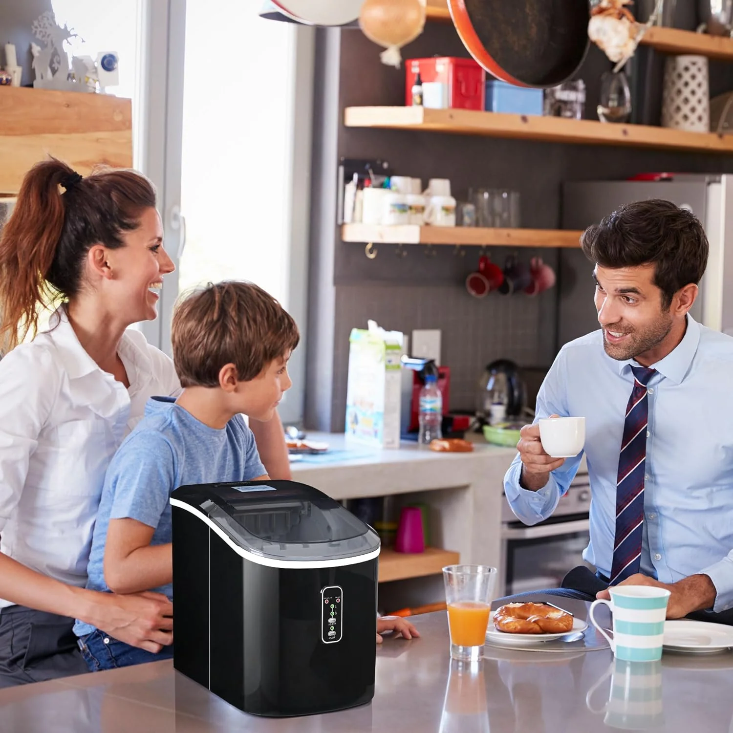 EUHOMY 15-Bullet-Eiswürfelbereiter (Modelljahr 2025) – Leise und leicht zu reinigen