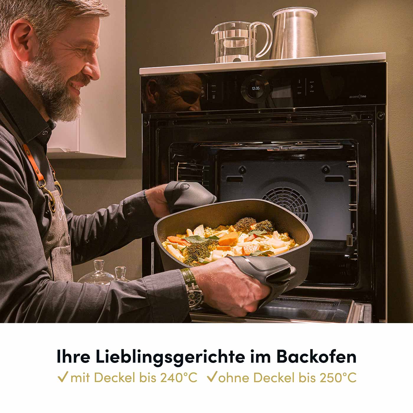 2025 Runder Drehspieß, 32 cm Durchmesser, Innenhöhe 10 cm, optionaler Deckel