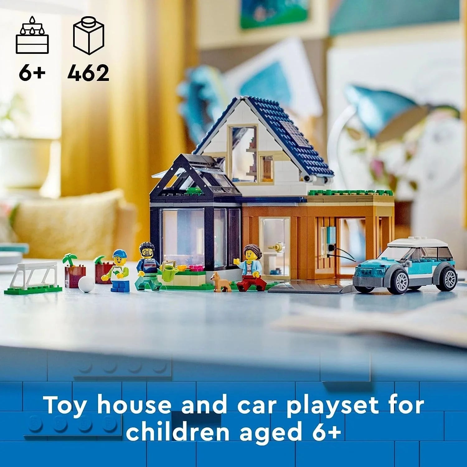 Lego City Familiehus og Elbil 60398