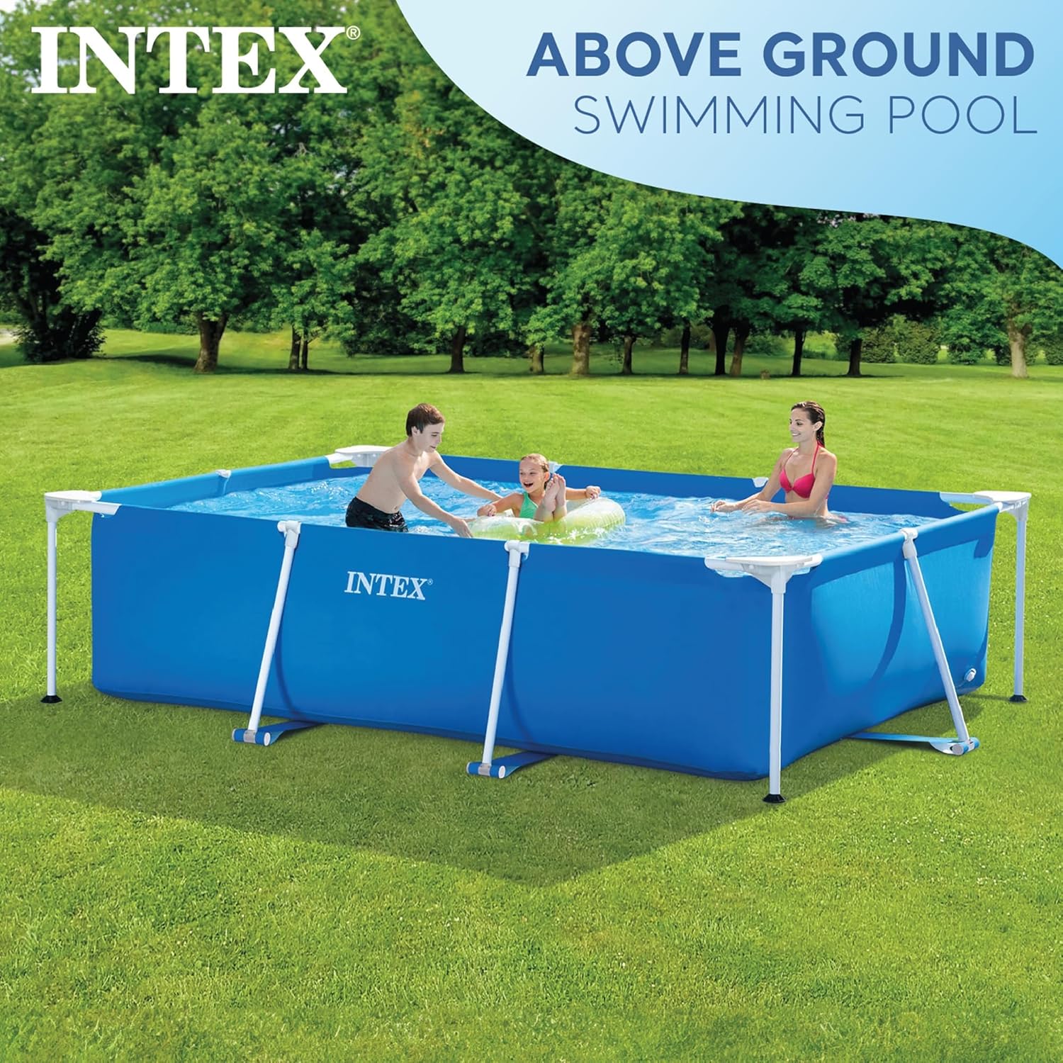 Intex 28271NP – Piscine amovible Small Frame 260 x 160 x 65 cm, 2 282 litres, bleue