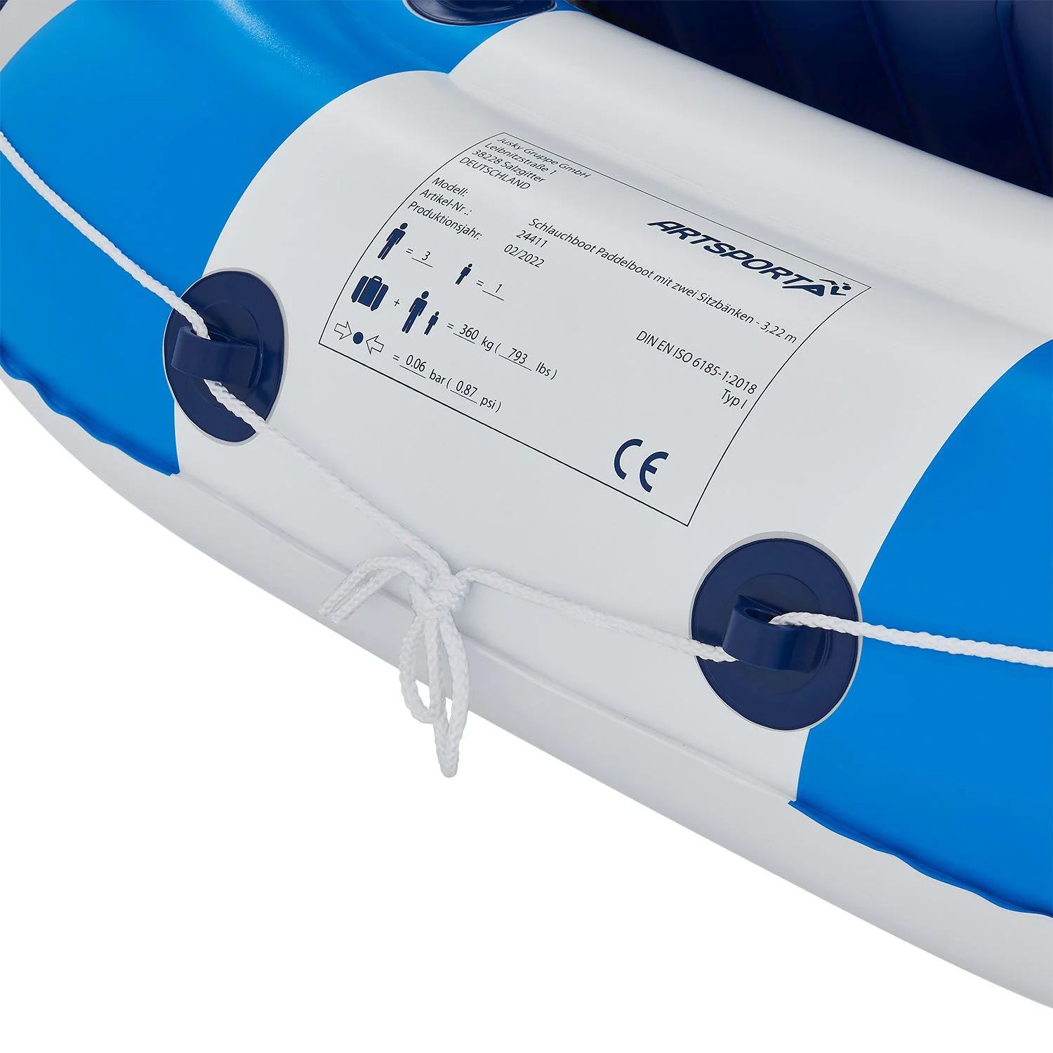 Schlauchboot 2025 mit zwei Bänken – 3,22 m