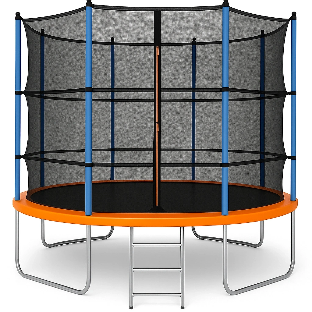 Trampolines 305x250 cm noir/orange/bleu - hYJRtDyz20GY