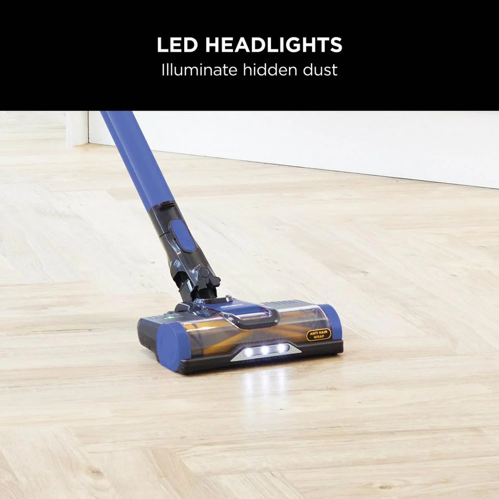 Aspirateur balai sans fil Shark IZ202UK (2025) – Jusqu'à 40 minutes d'autonomie – Bleu – DÉSTOCKAGE
