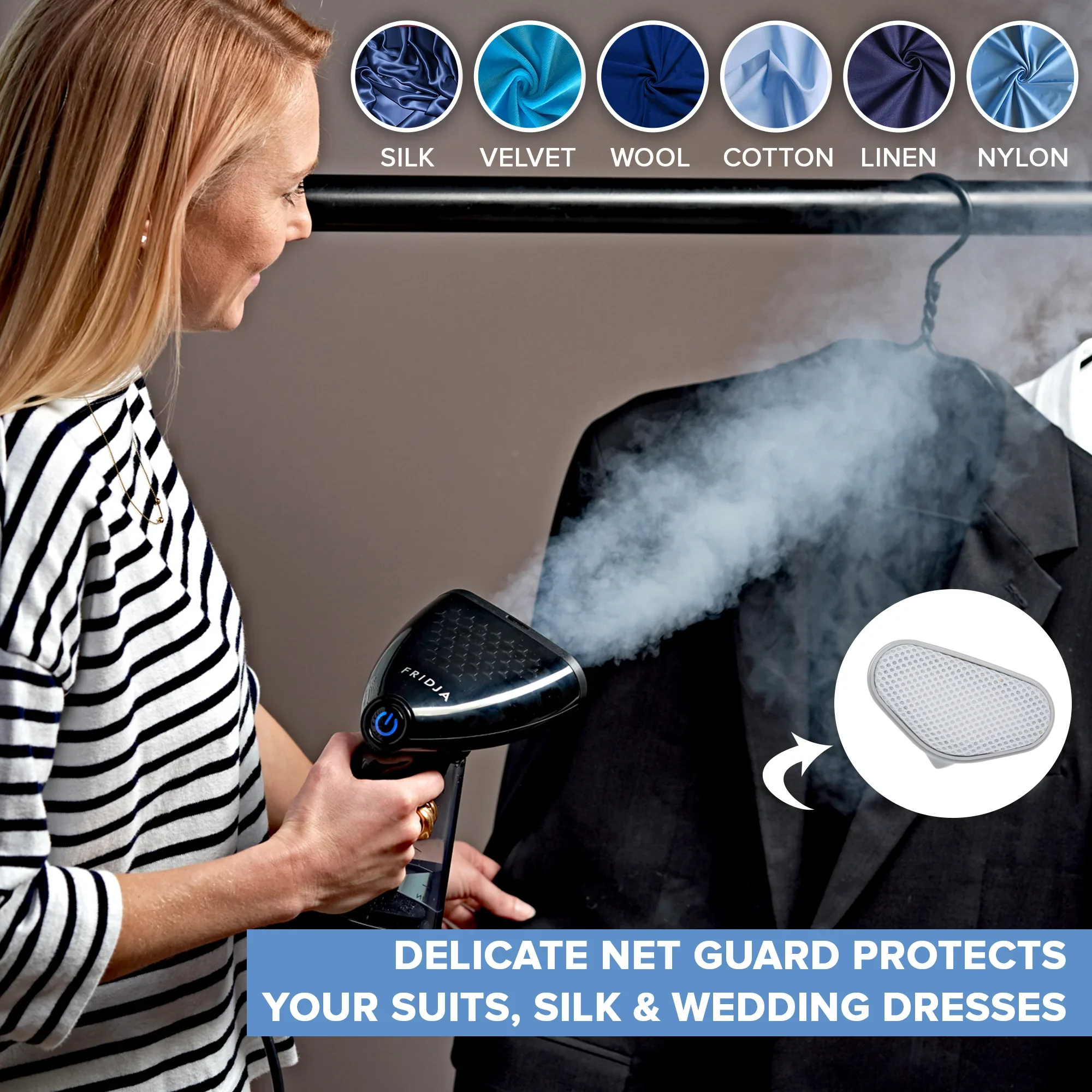 Fridja F10 - Bærbar tøjdamper