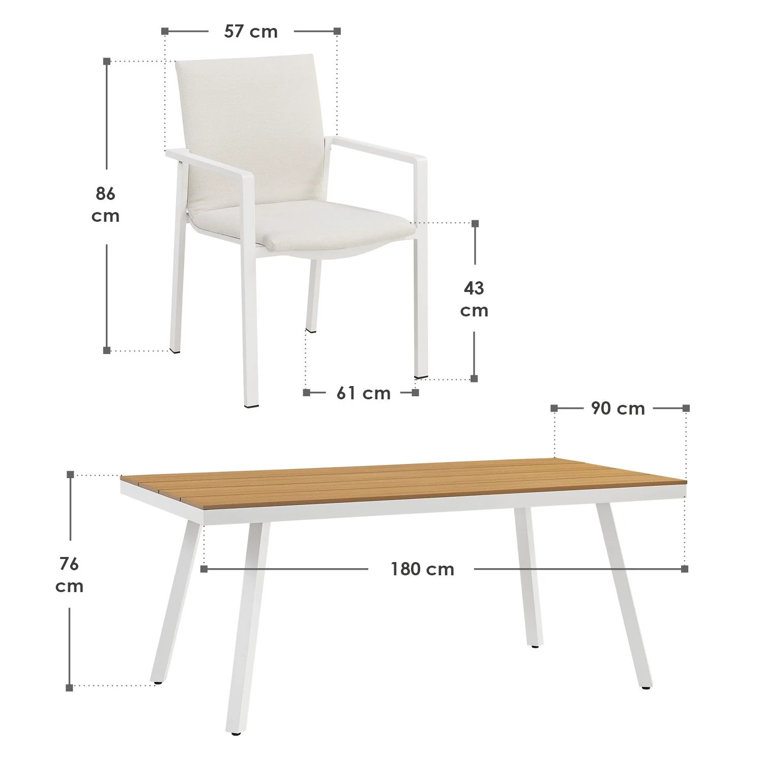 Ensemble de mobilier de jardin haut de gamme Maui 2025