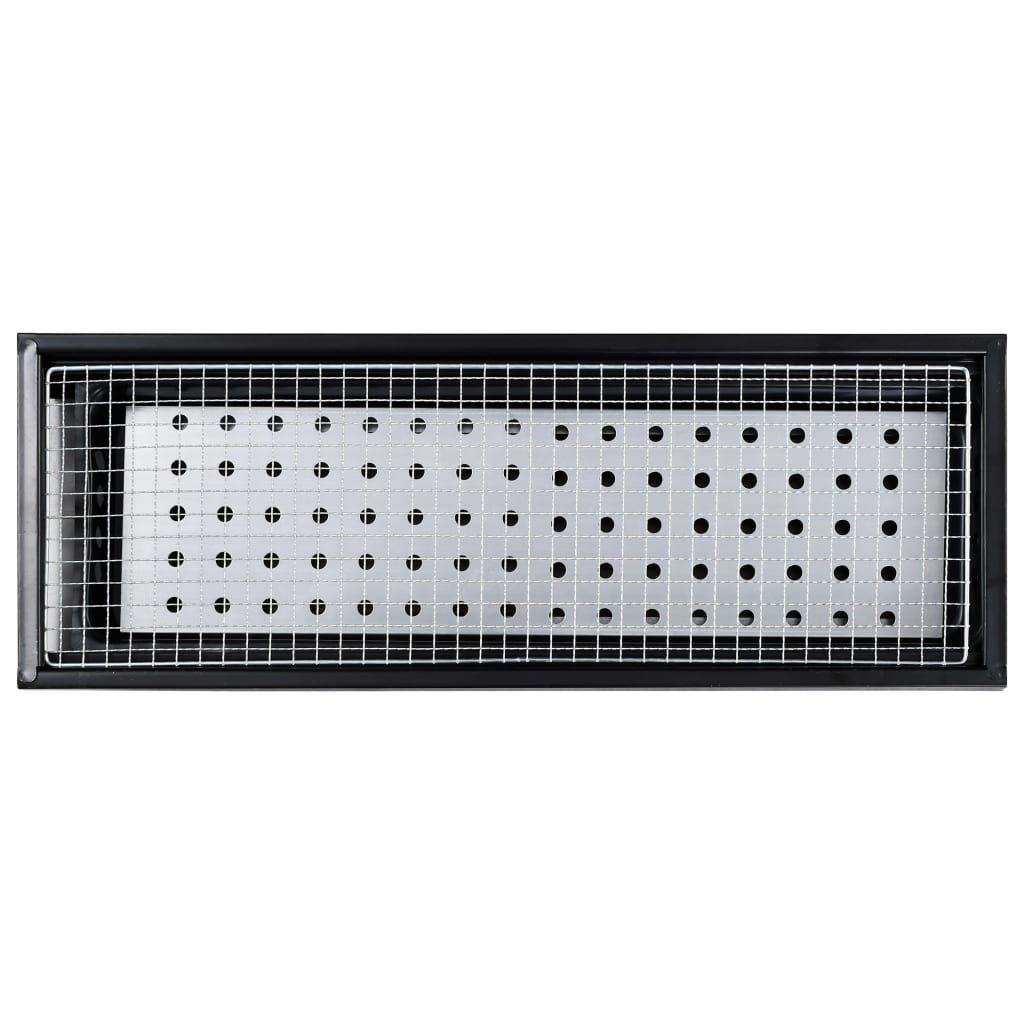 Tragbarer Campinggrill aus Stahl, 60 x 22,5 x 33 cm, Vidaxl