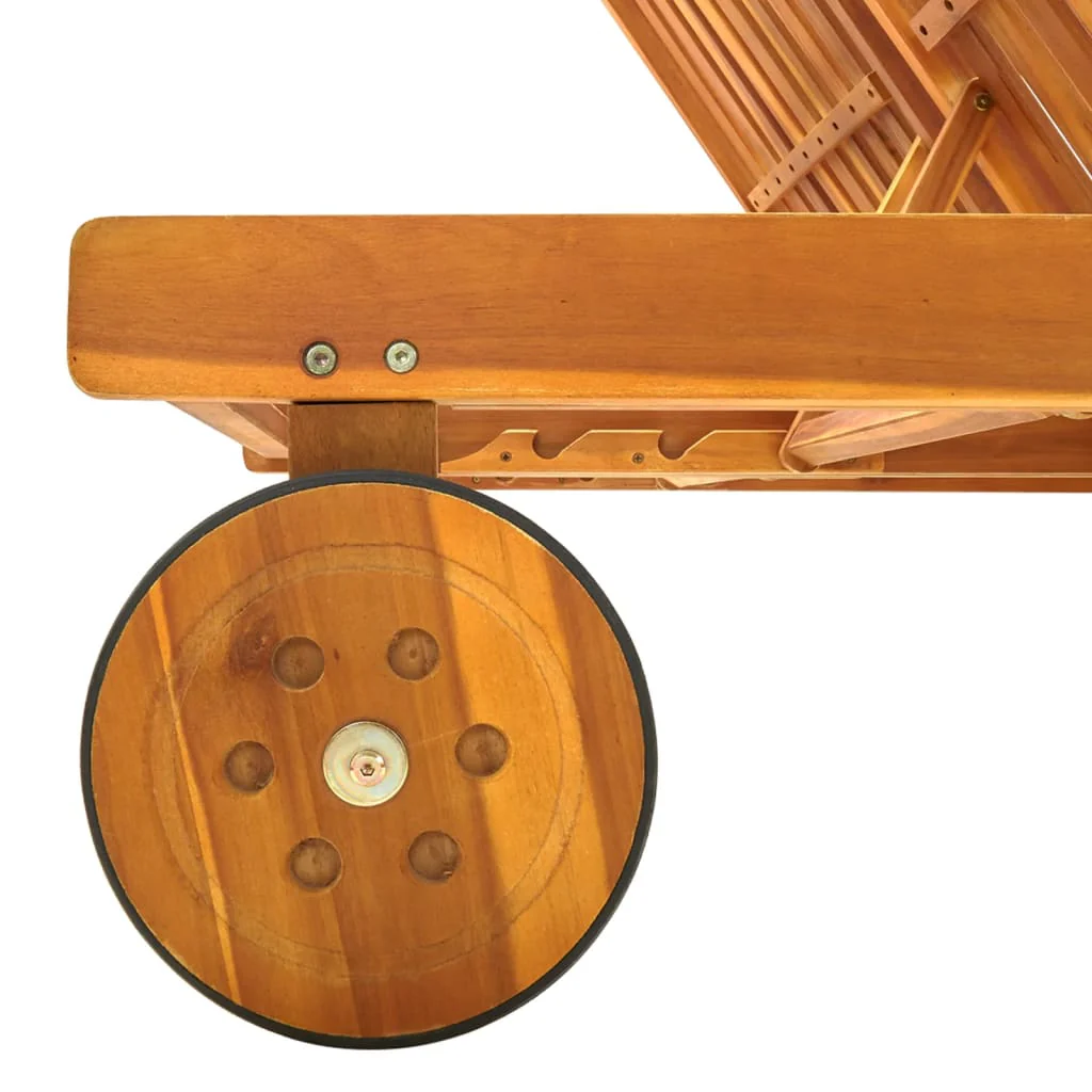 Bain de soleil de jardin 2025 pour 2 personnes avec coussins, en bois d'acacia massif