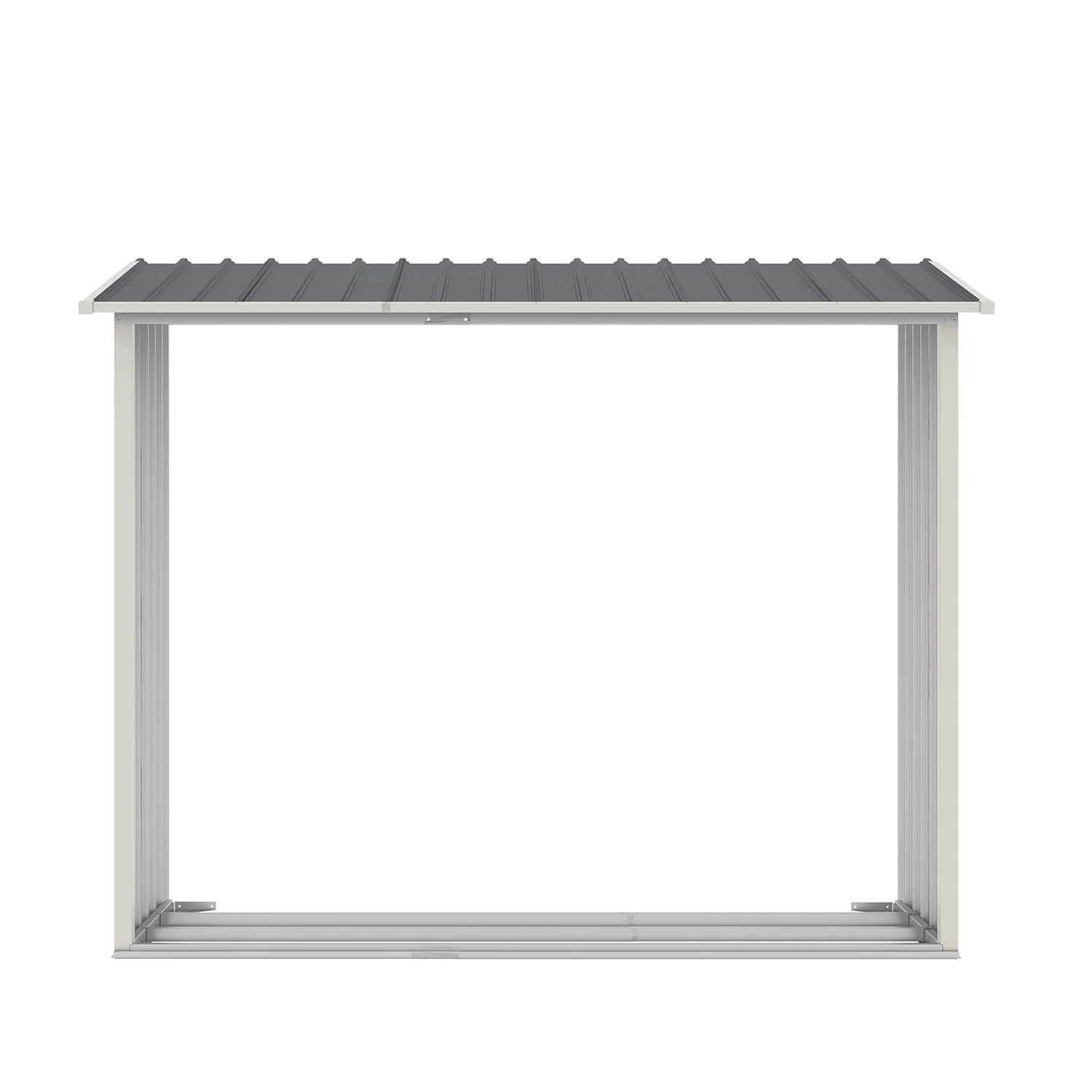 Abri de jardin métallique 2025 avec rangement pour bûches