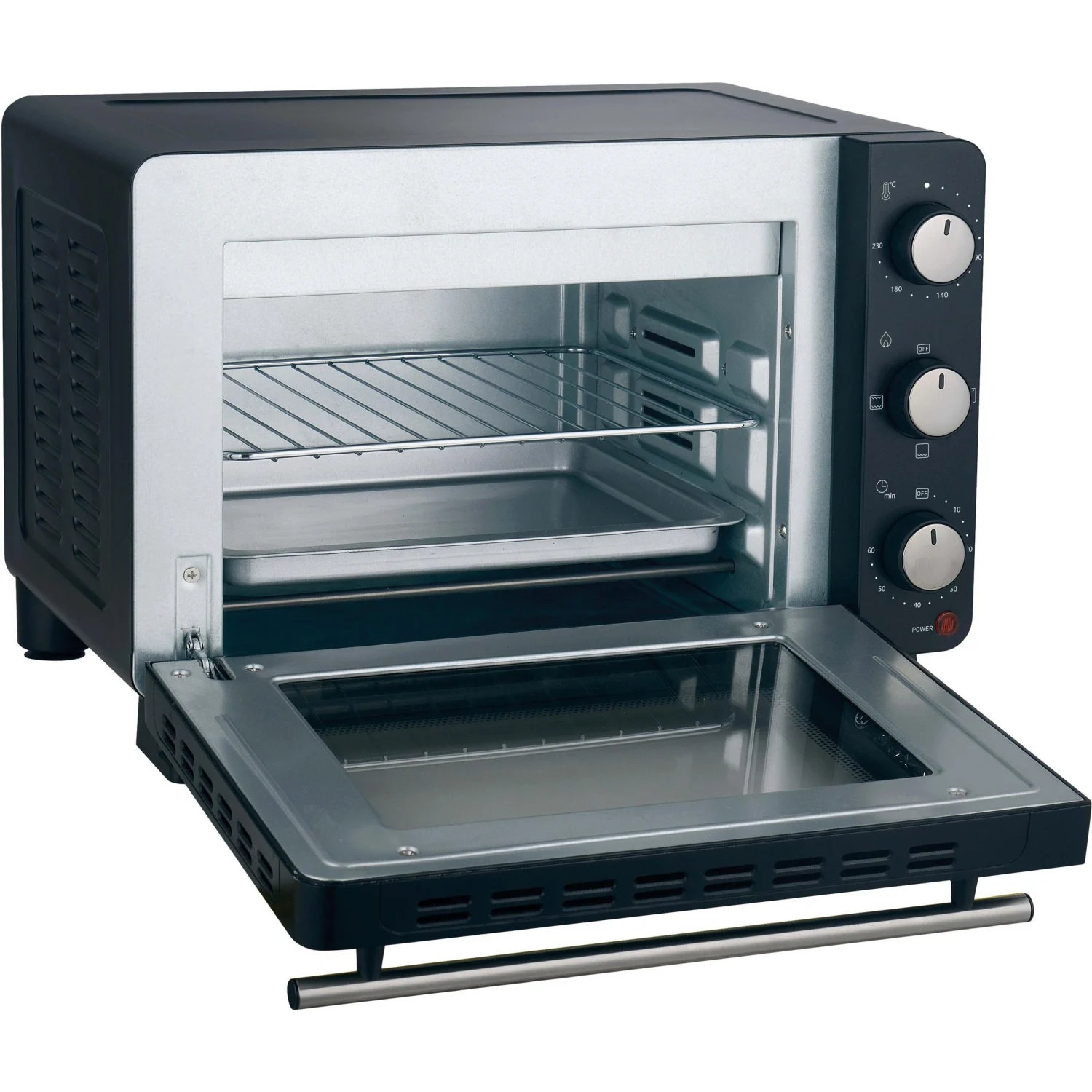 Simpl STO20-24 Mini-Backofen, 1300 W – Schwarz