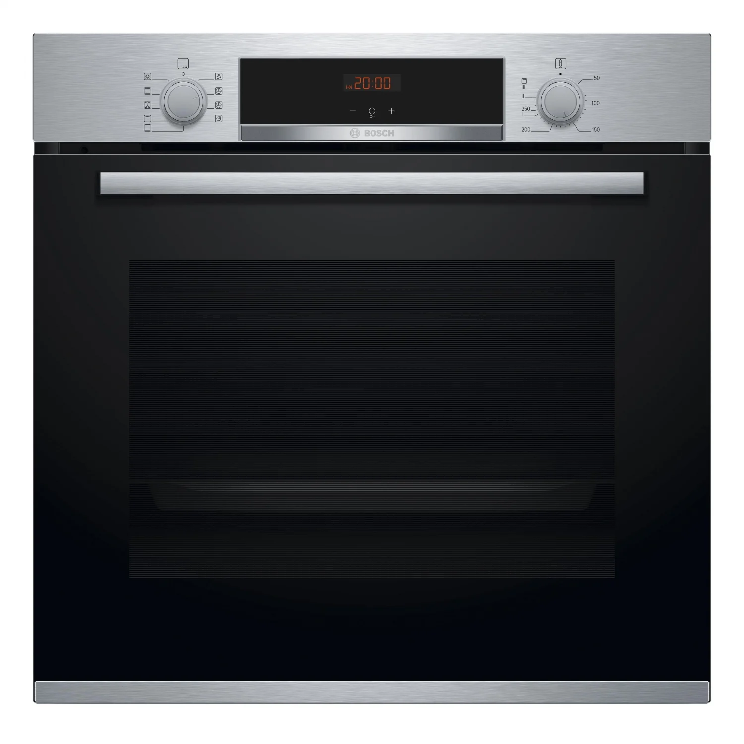Bosch HBA512ES0 Multifunktionsbackofen, 3,4 kW, 71 l, Klapptür, 7 Kochfunktionen, Energieeffizienzklasse A – Edelstahl