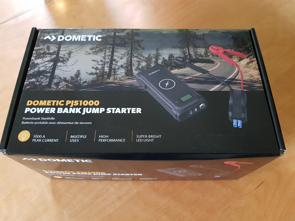 Dometic PJS1000 Powerbank mit Starthilfe (Modelljahr 2025) – Maximale Leistung 1000 A mit CE-Netzladegerät