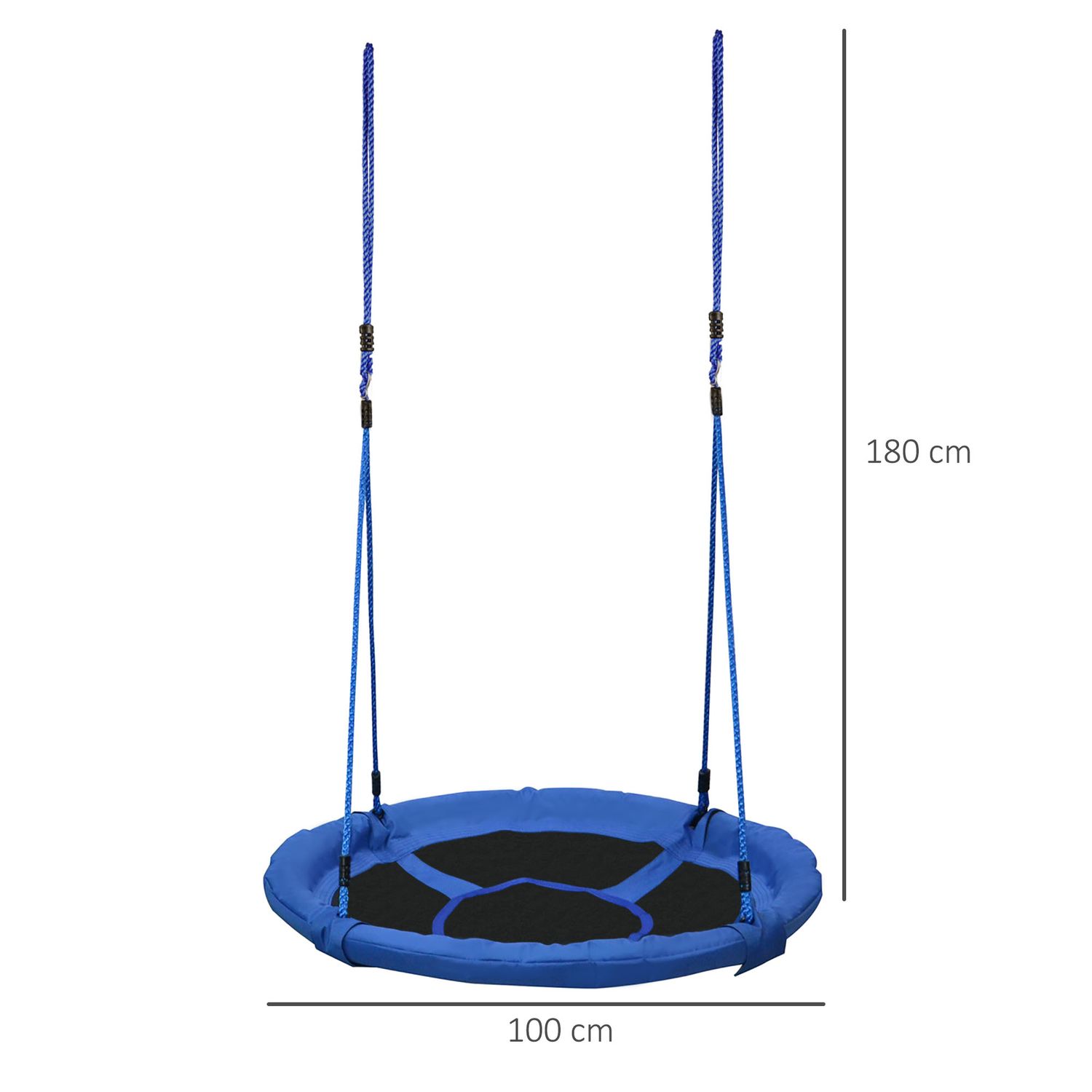 Homcom Babynestschaukel in Blau und Schwarz