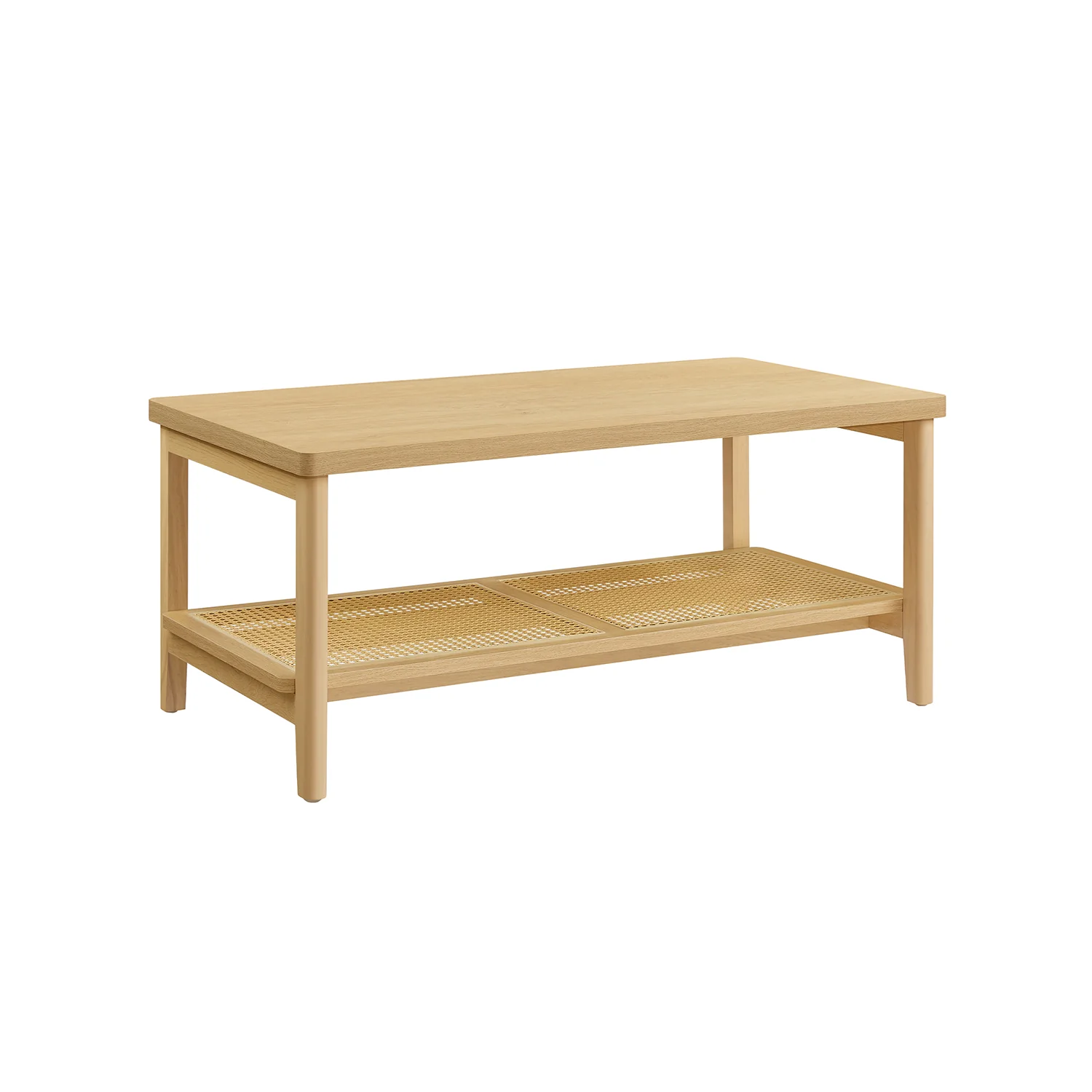 2-lags sofabord, bohemestil, beige egetræ